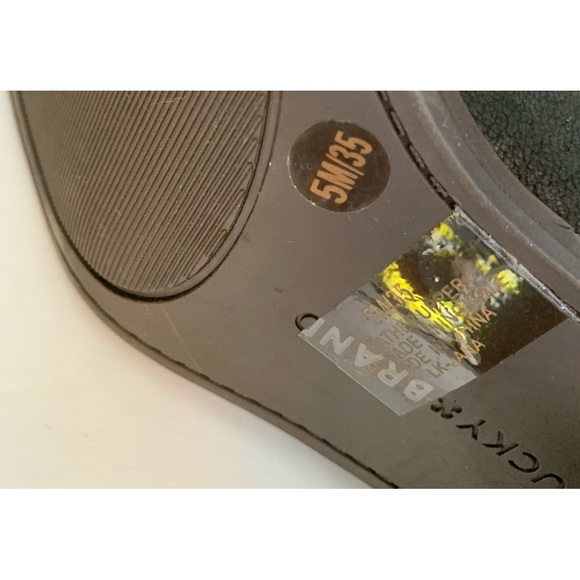 Lucky Brand, Jana black suede, soft leather, ankle boots, Size 5 - Picture 6 of 9